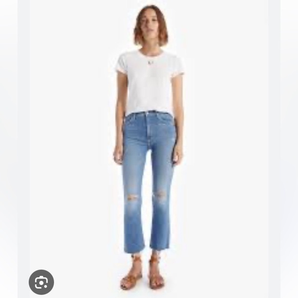 MOTHER THE HUSTLER ANKLE FRAY IN UNDERSTUDY HI RISE KICK FLARE BOOTCUT STRETCH - Picture 2 of 16